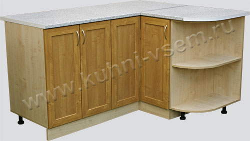 Угловой стол с размерами 900x850x900 для кухни эконом-класса